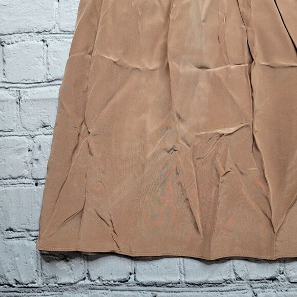 J Crew Silk Petal Mid Length Crepe De Chine A Line Skirt Size 4 - Picture 5 of 10